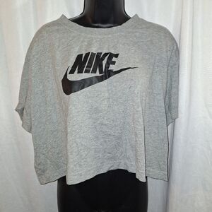 Nike Gray Cropped T-Shirt